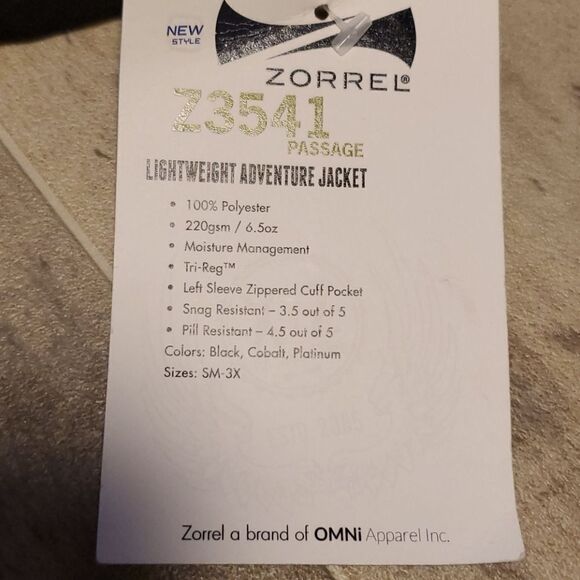 NWT Zorrel Black Adventure Jacket - Picture 2 of 6